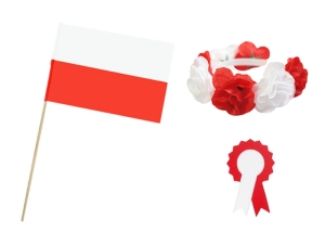 ZESTAW NARODOWY BIAŁO-CZERWONY 3el