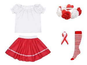 ZESTAW NARODOWY BIAŁO-CZERWONY 98-110 5el