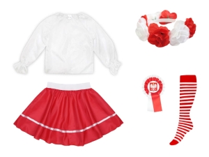 ZESTAW NARODOWY BIAŁO-CZERWONY 98-110 5el