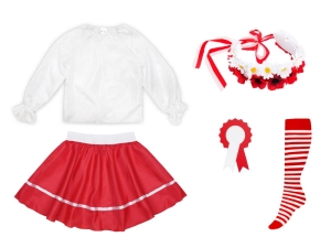 ZESTAW NARODOWY BIAŁO-CZERWONY 98-110 5el