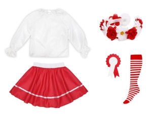 ZESTAW NARODOWY BIAŁO-CZERWONY 98-110 5el