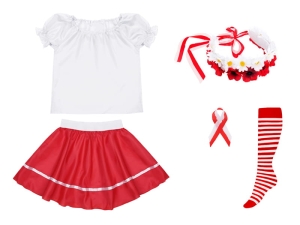 ZESTAW NARODOWY BIAŁO-CZERWONY 98-110 5el