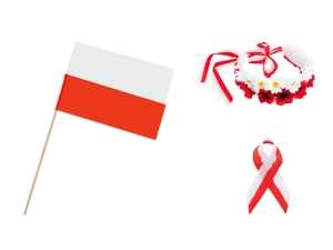 ZESTAW NARODOWY BIAŁO-CZERWONY 3el