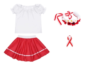 ZESTAW NARODOWY BIAŁO-CZERWONY 98-110 4el