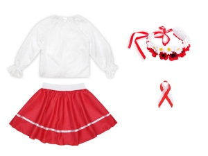 ZESTAW NARODOWY BIAŁO-CZERWONY 98-110 4el