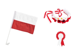 ZESTAW NARODOWY BIAŁO-CZERWONY 3el