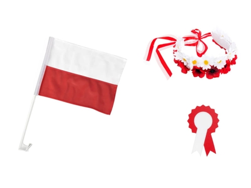 ZESTAW NARODOWY BIAŁO-CZERWONY 3el