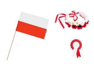 ZESTAW NARODOWY BIAŁO-CZERWONY 3el