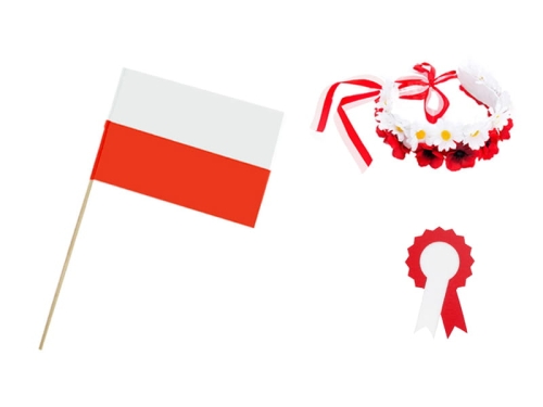 ZESTAW NARODOWY BIAŁO-CZERWONY 3el