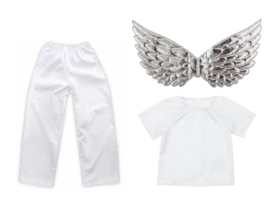 ZESTAW ANIOŁEK BIAŁY 116-128 3el