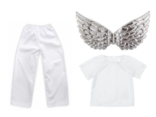 ZESTAW ANIOŁEK BIAŁY 116-128 3el