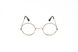 OKULARY OKRĄGŁE METALOWE ZŁOTE