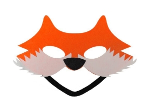 MASKA LISEK FILCOWA POMARAŃCZOWA