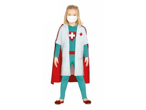 STRÓJ SUPERPIELĘGNIARKA BIAŁO-NIEBIESKI 110-115 4el