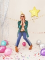 CZAPECZKI 18 URODZINY 18TH BIRTHDAY ZŁOTE 6szt