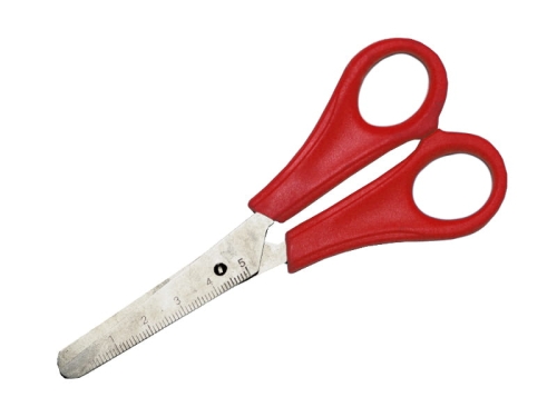 NOŻYCZKI METALOWE CZERWONE 13cm