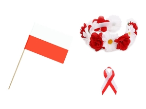 ZESTAW NARODOWY BIAŁO-CZERWONY 3el