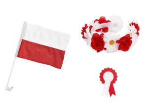 ZESTAW NARODOWY BIAŁO-CZERWONY 3el