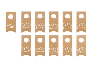 ZESTAW ŚLUBNY KRAFT BRĄZOWY 20el