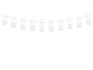 GIRLANDA DUCHY BIAŁA 1,3m