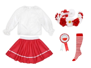 ZESTAW NARODOWY BIAŁO-CZERWONY 98-110 5el