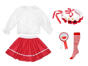 ZESTAW NARODOWY BIAŁO-CZERWONY 98-110 5el