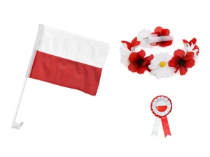 ZESTAW NARODOWY BIAŁO-CZERWONY 3el