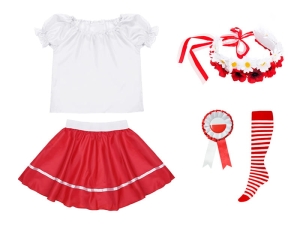 ZESTAW NARODOWY BIAŁO-CZERWONY 98-110 5el