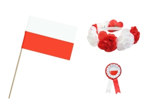 ZESTAW NARODOWY BIAŁO-CZERWONY 3el