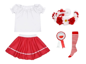 ZESTAW NARODOWY BIAŁO-CZERWONY 98-110 5el