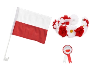 ZESTAW NARODOWY BIAŁO-CZERWONY 3el