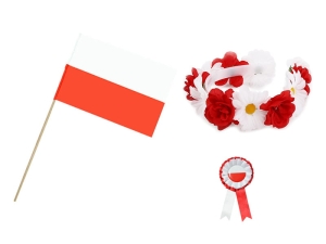 ZESTAW NARODOWY BIAŁO-CZERWONY 3el