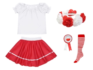 ZESTAW NARODOWY BIAŁO-CZERWONY 98-110 5el