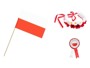 ZESTAW NARODOWY BIAŁO-CZERWONY 3el