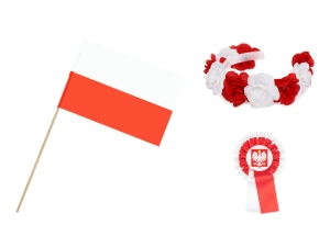 ZESTAW NARODOWY BIAŁO-CZERWONY 3el