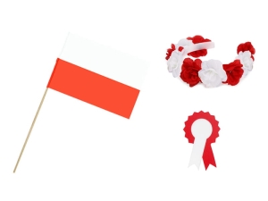 ZESTAW NARODOWY BIAŁO-CZERWONY 3el