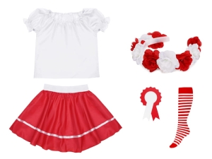 ZESTAW NARODOWY BIAŁO-CZERWONY 98-110 5el