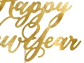 KARTECZKA NA PIKU TOPPER HAPPY NEW YEAR ZŁOTY 24cm