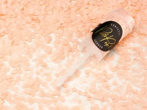 KONFETTI WYBUCHOWE PUSH POP BRZOSKWINIOWE