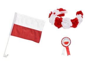 ZESTAW NARODOWY BIAŁO-CZERWONY 3el