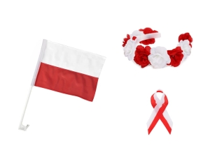 ZESTAW NARODOWY BIAŁO-CZERWONY 3el