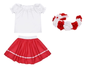 ZESTAW NARODOWY BIAŁO-CZERWONY 98-110 3el