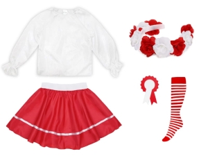 ZESTAW NARODOWY BIAŁO-CZERWONY 98-110 5el