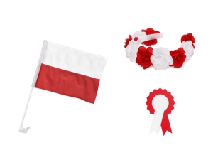 ZESTAW NARODOWY BIAŁO-CZERWONY 3el