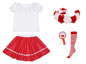 ZESTAW NARODOWY BIAŁO-CZERWONY 98-110 5el