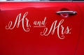 NAKLEJKA NA SAMOCHÓD MR AND MRS BIAŁA