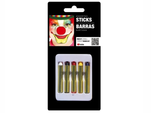 KREDKI DO MALOWANIA CIAŁA 5 KOLORÓW