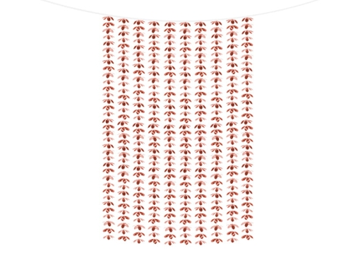 KURTYNA KWIATY RÓŻOWE ZŁOTO 2,1m