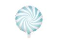 BALON CUKIEREK BIAŁO-BŁĘKITNY 14'' 35cm
