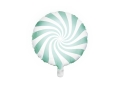 BALON CUKIEREK BIAŁO-MIĘTOWY 14'' 35cm
